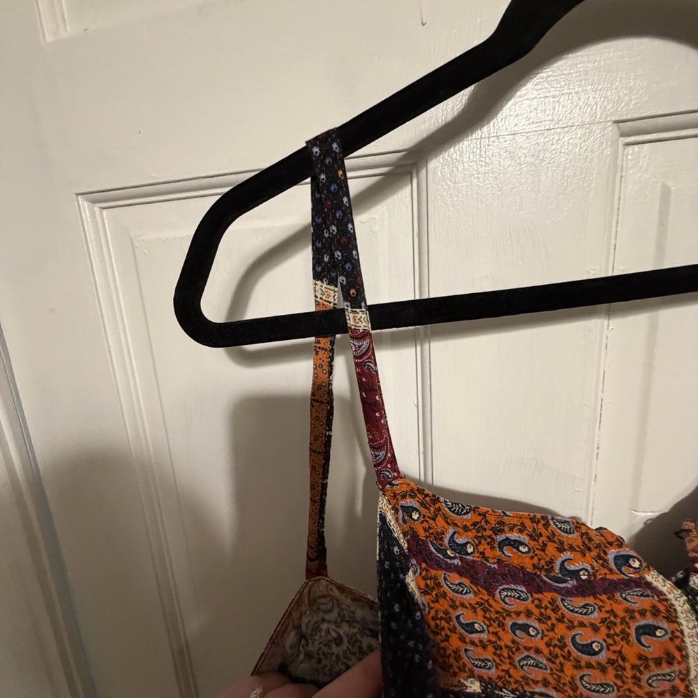 Natural Life Spaghetti Strap Patchwork Spaghetti … - image 4